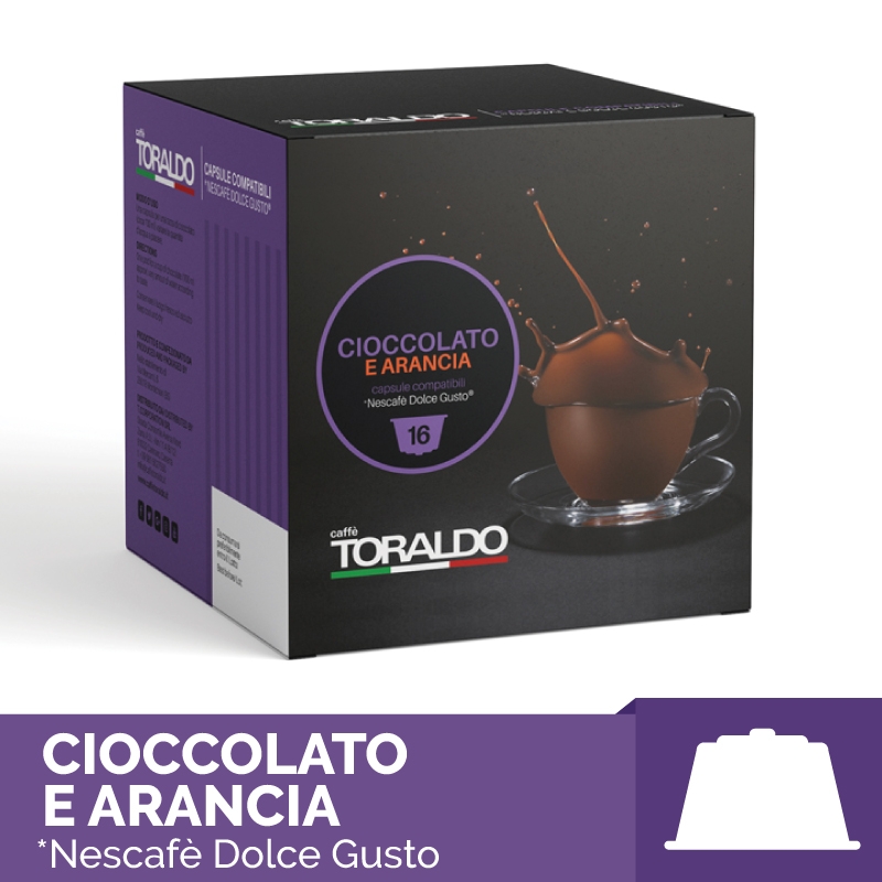 Capsule Compatibili Nescafè Dolce Gusto* - Cioccolato e Arancia 4 Box (64 pezzi)