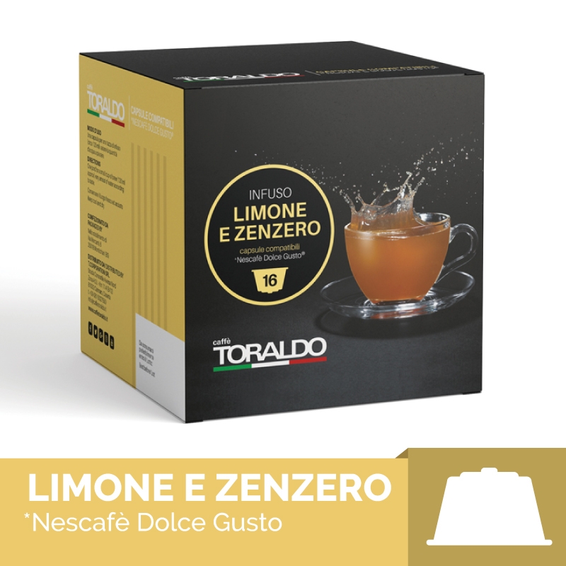 Capsule Compatibili Nescafè Dolce Gusto* - Infuso Limone e Zenzero 8 Box (128 pezzi)