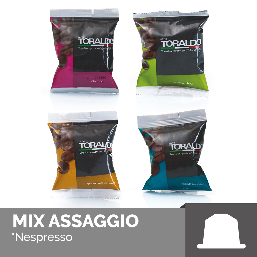 Capsule Compatibili Nespresso* - Mix Assaggio 100 pz. 1 Box (100 pezzi)