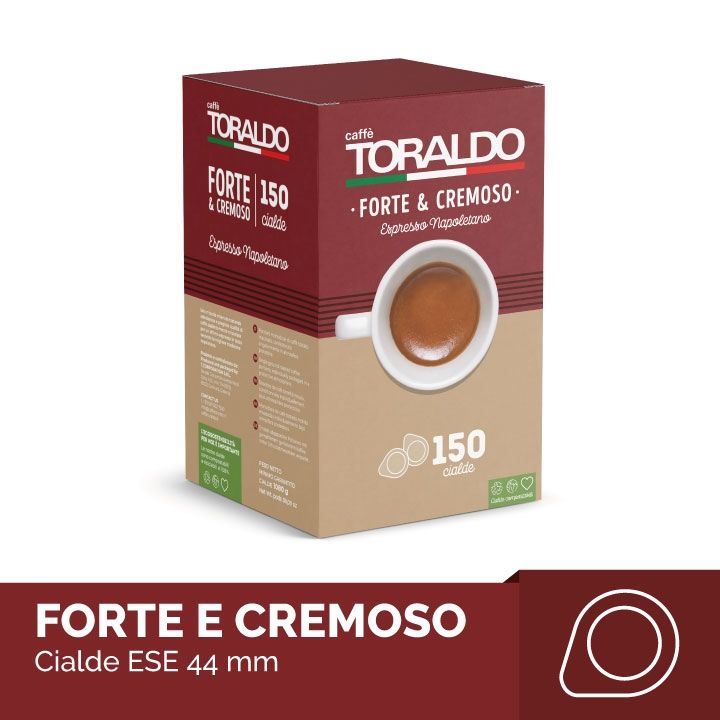 Caffè Toraldo Miscela Cremosa Cialde ESE 44 mm (150 Unità) : .it:  Alimentari e cura della casa